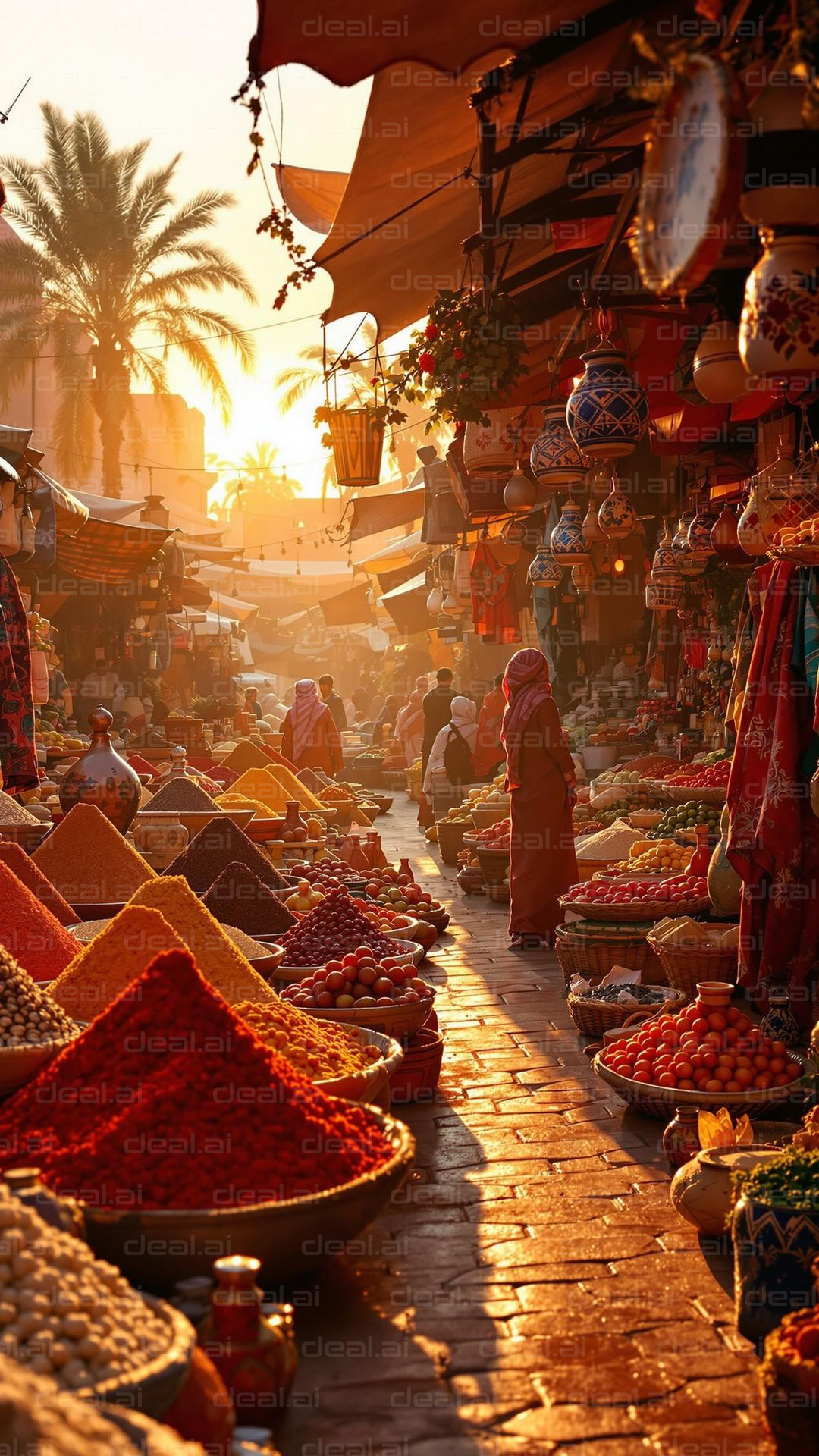 Sunset at the Spice Market