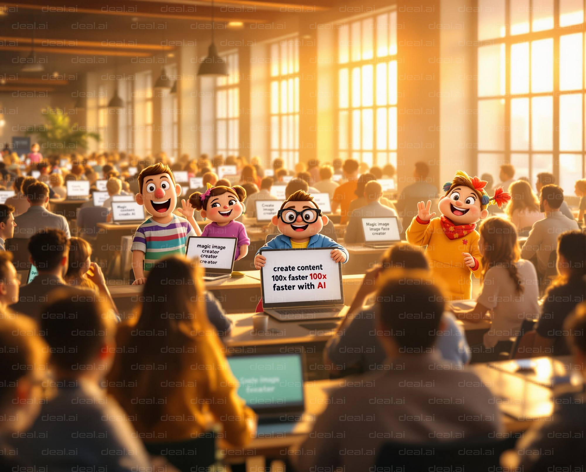 "AI-Powered Content Creation Classroom"