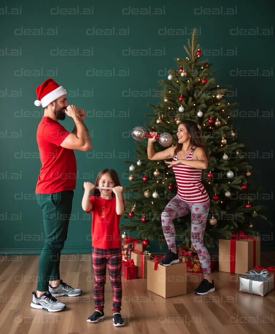 "Family Christmas Workout Fun"