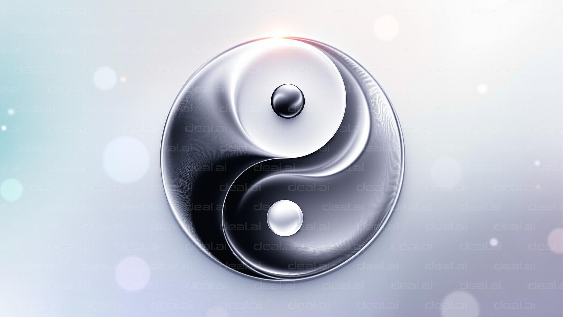 Sleek Yin Yang Symbol Design