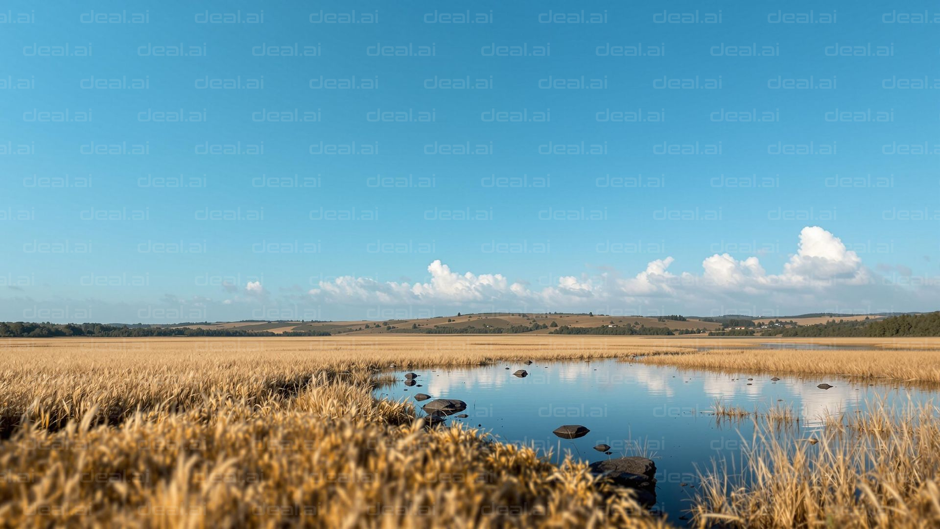 Tranquil Marshland Scene
