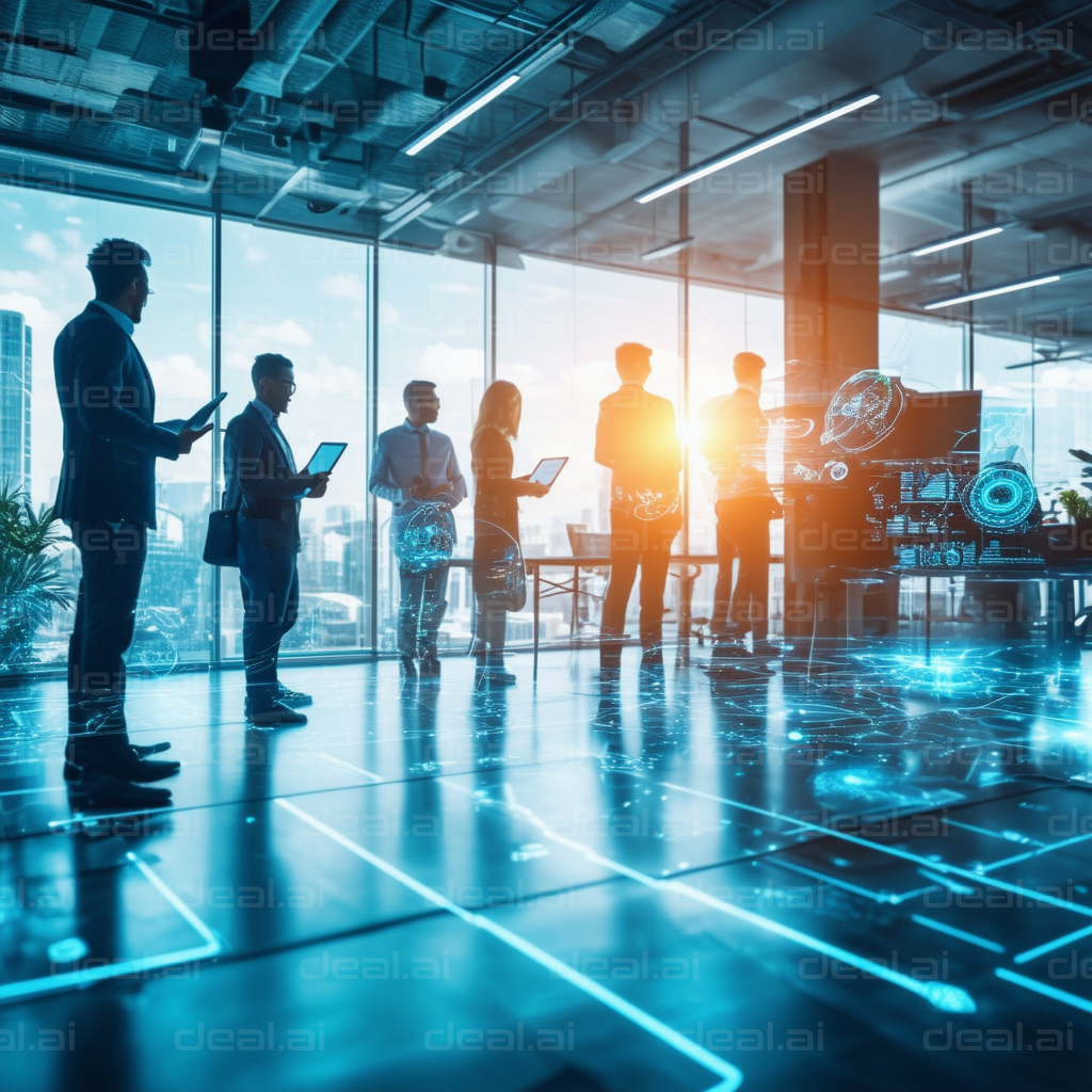 "Team Collaboration in Modern Office"