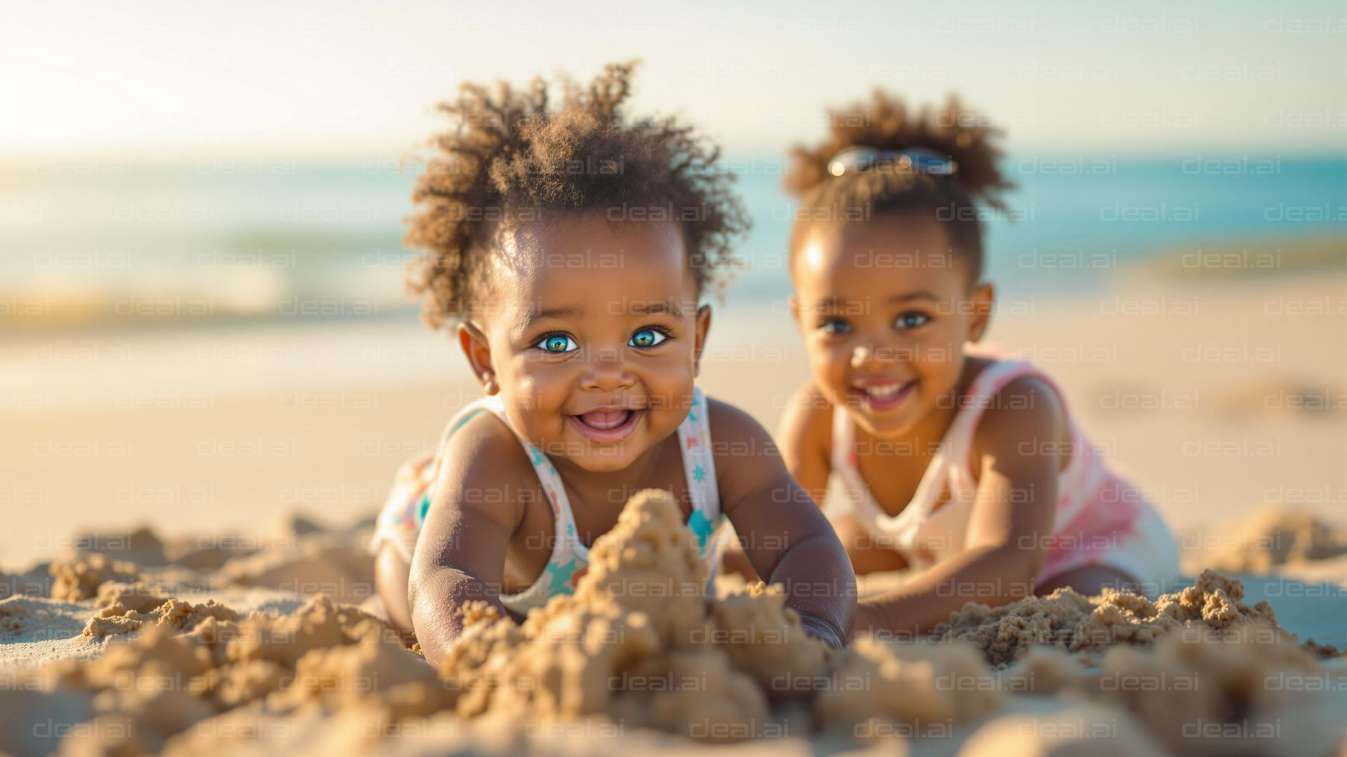 "Beach Day Bliss: Little Adventurers"