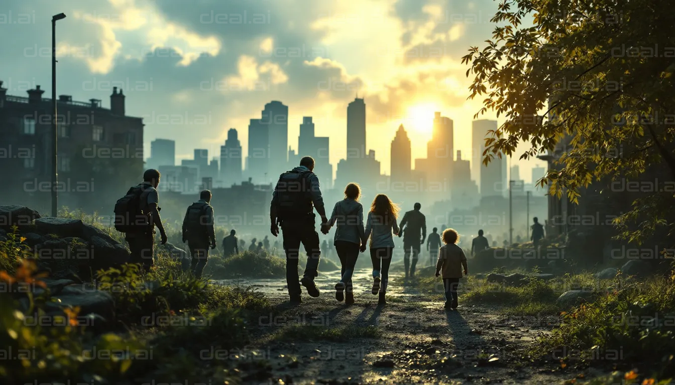 Journey to the City at Dawn