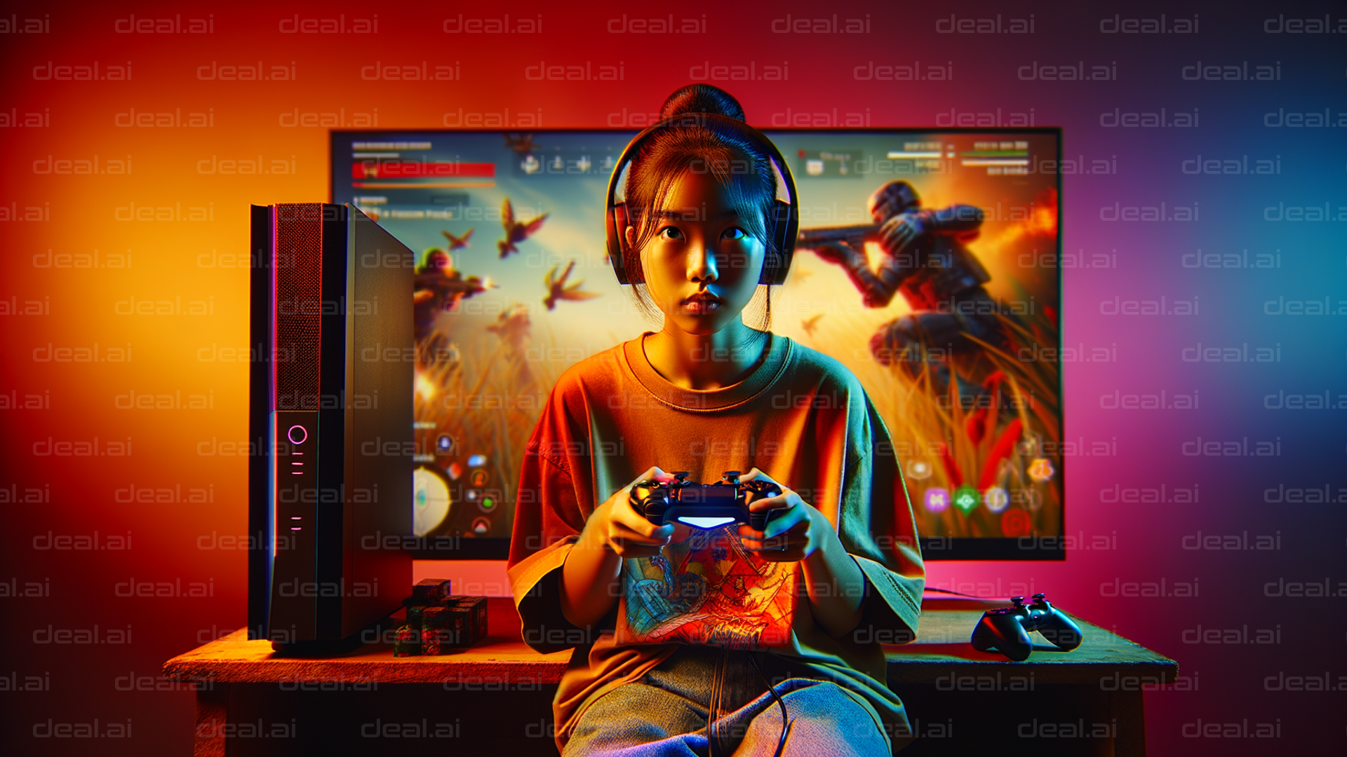 Intense Gaming Session