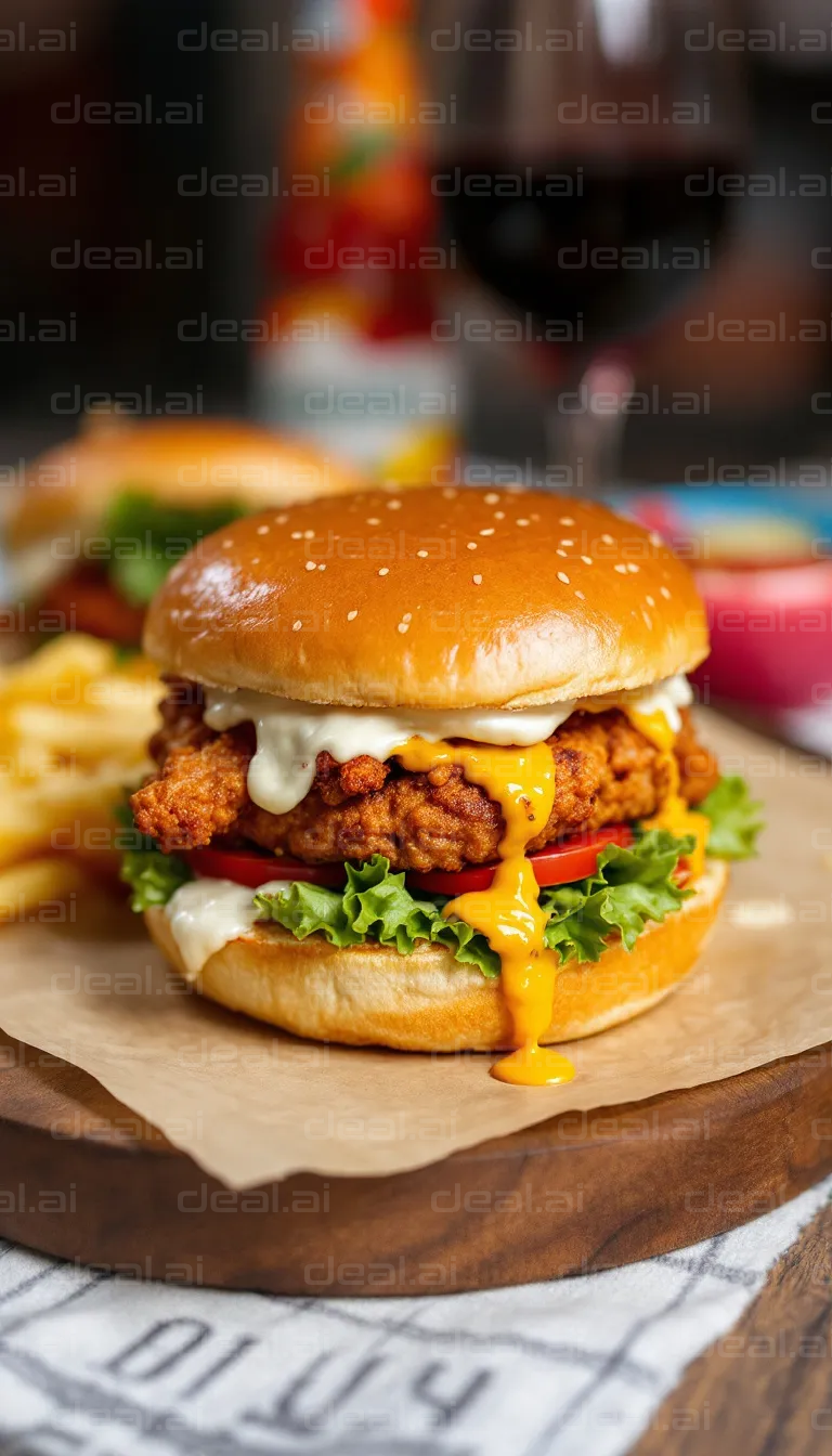 Crispy Chicken Burger Delight