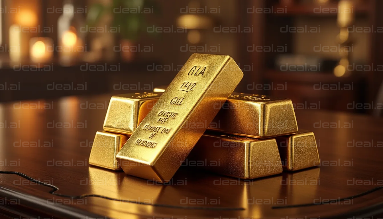 Stack of Shiny Gold Bars