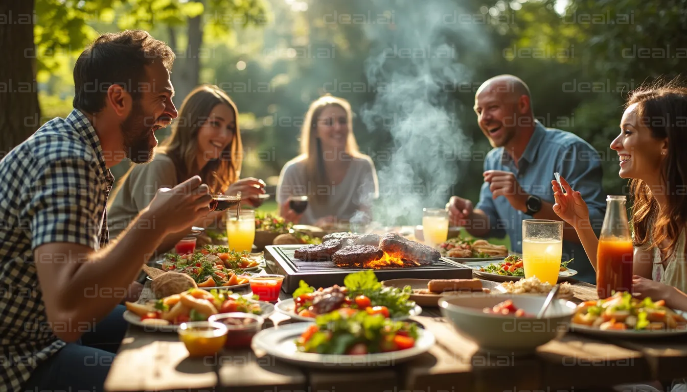 Joyful Backyard Barbecue Gathering