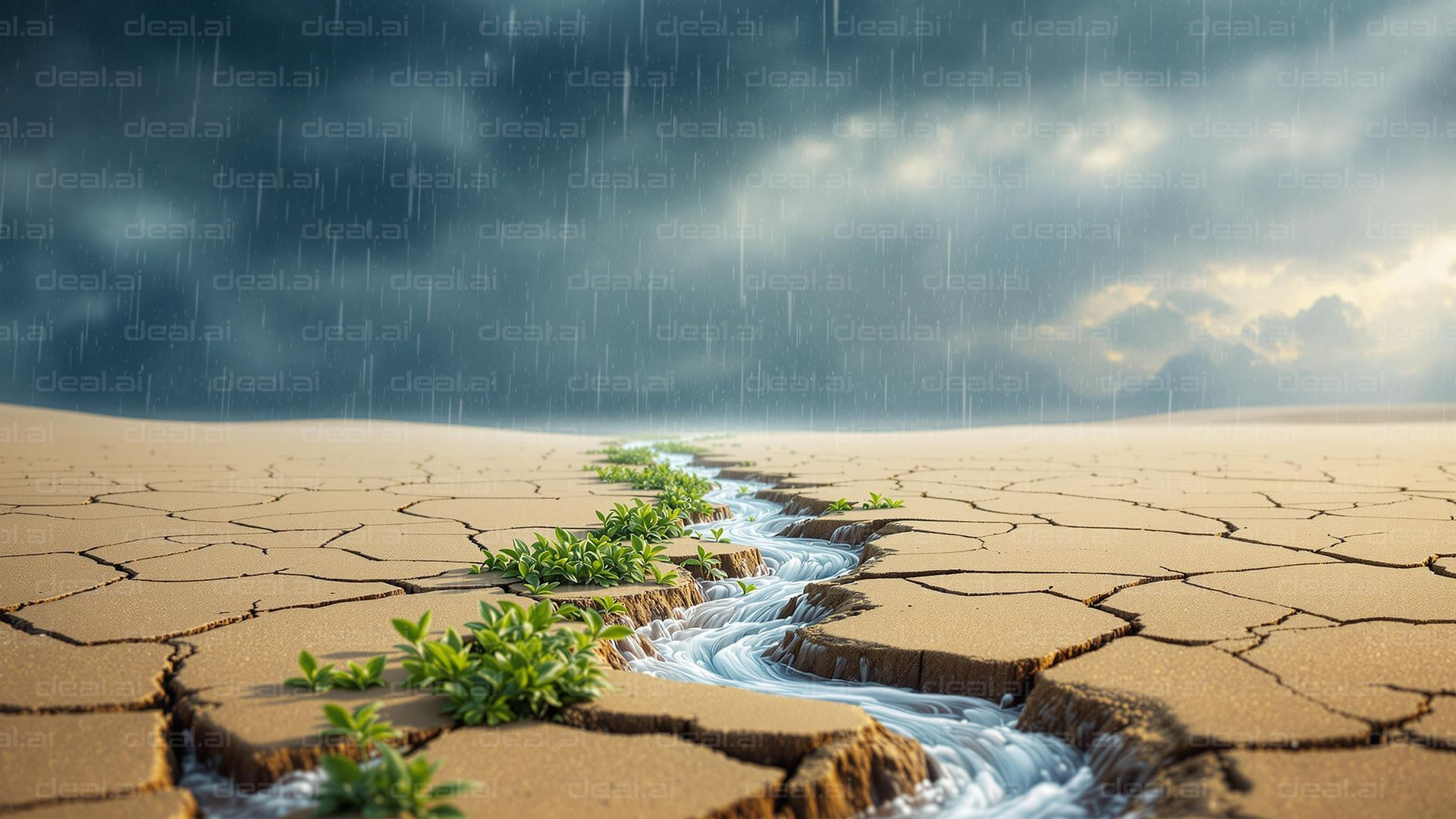 Rain Revives Parched Earth