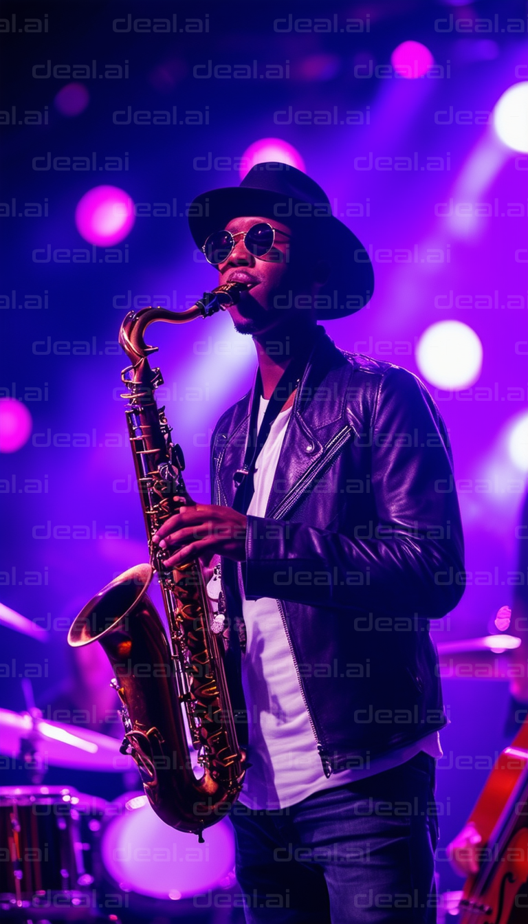 Saxophonist Shines in Purple Spotlight