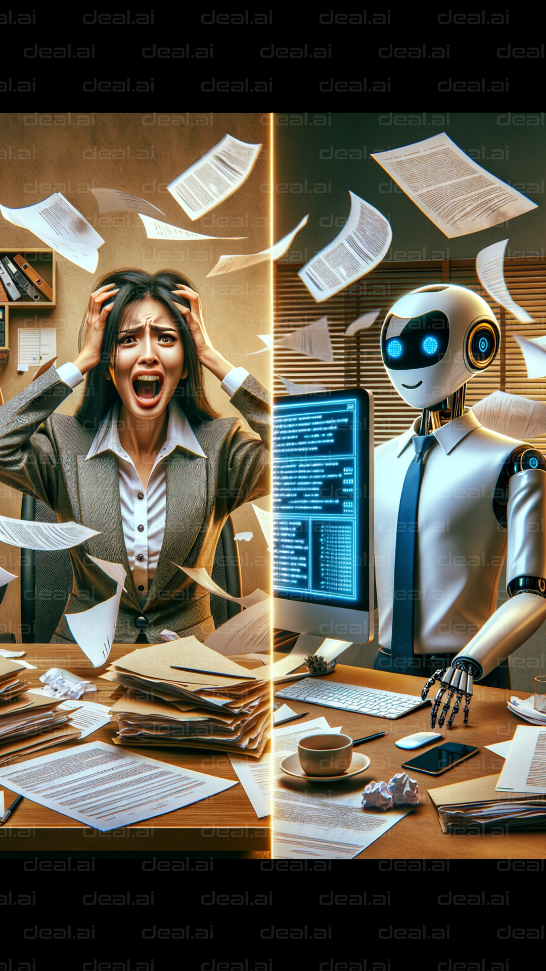 "Human vs AI: Office Efficiency Showdown"