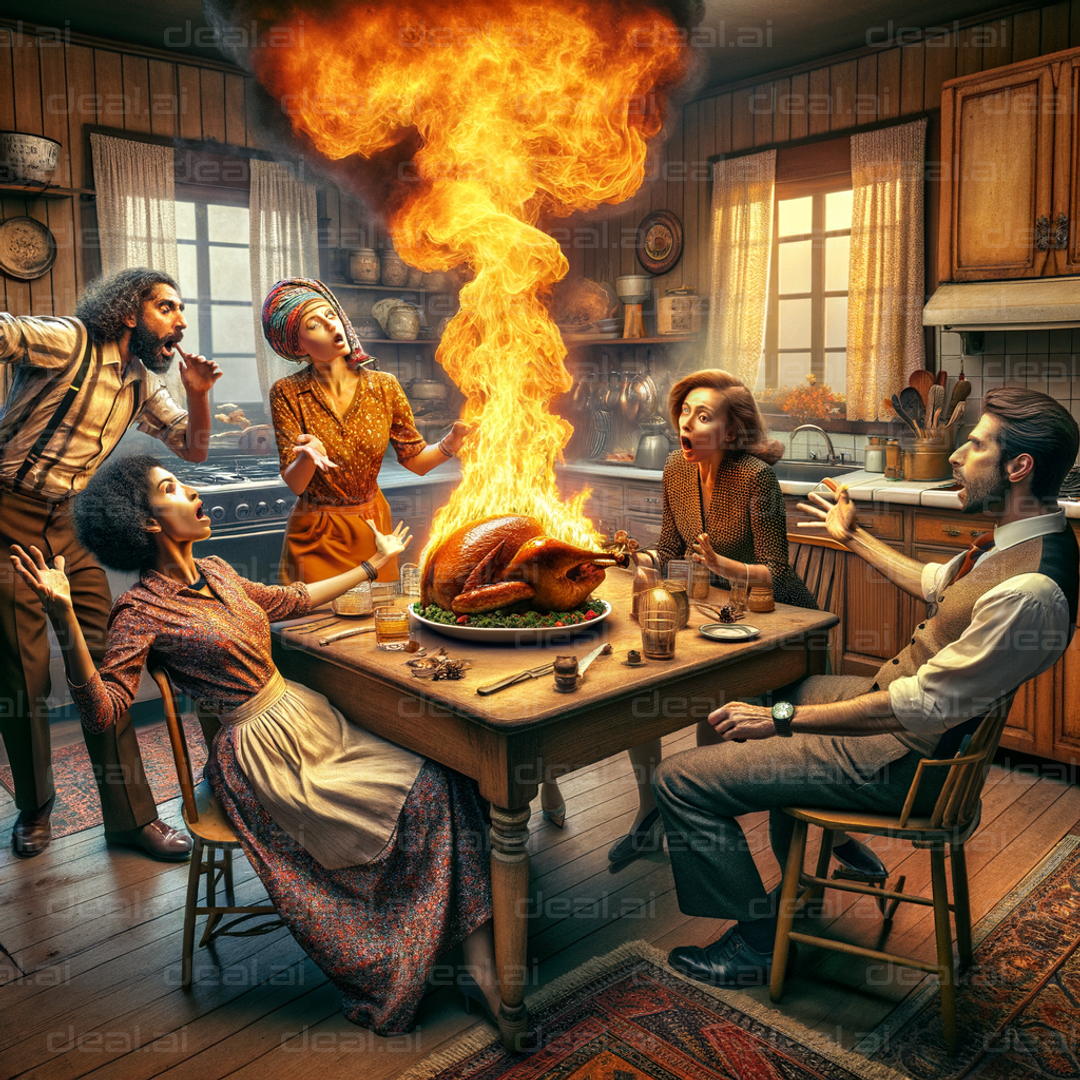 Thanksgiving Dinner on Fire!