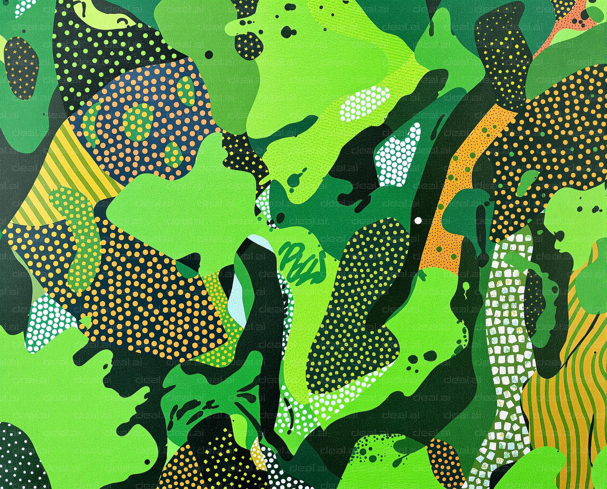 Vibrant Patterned Jungle Abstraction