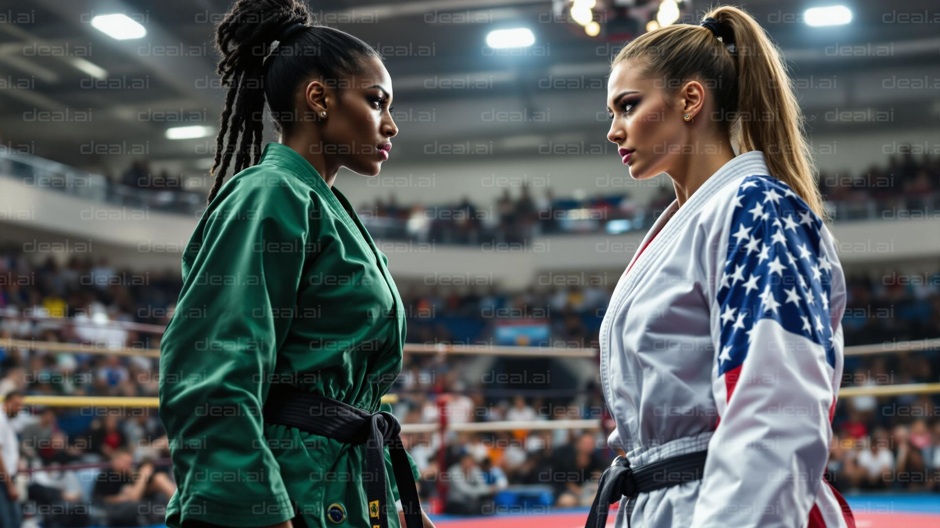 Martial Arts Standoff in the Arena