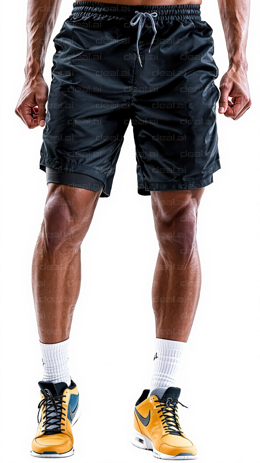 Athletic Shorts and Sneakers Combo
