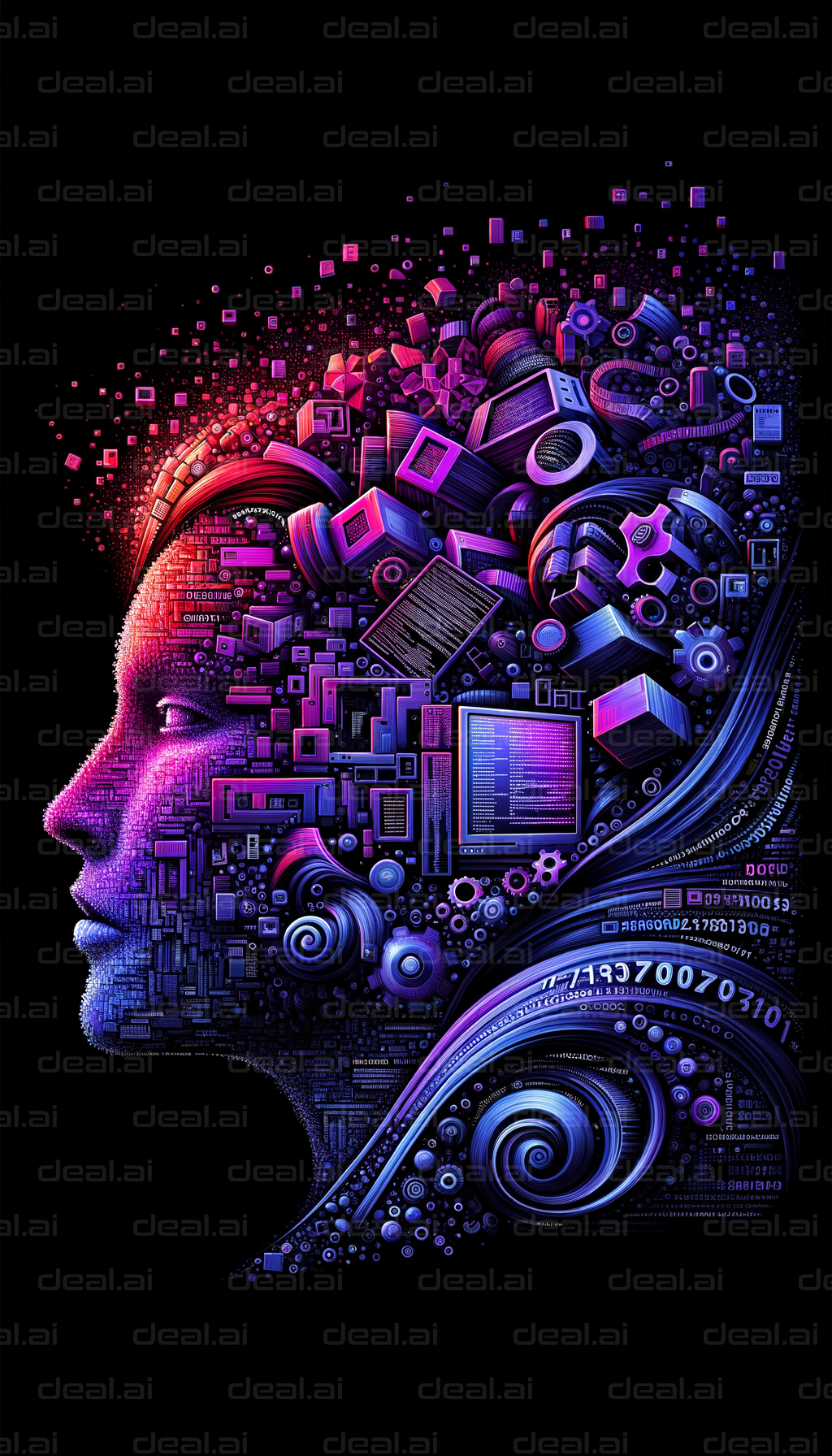 "Digital Mind: Fusion of Tech & Human"