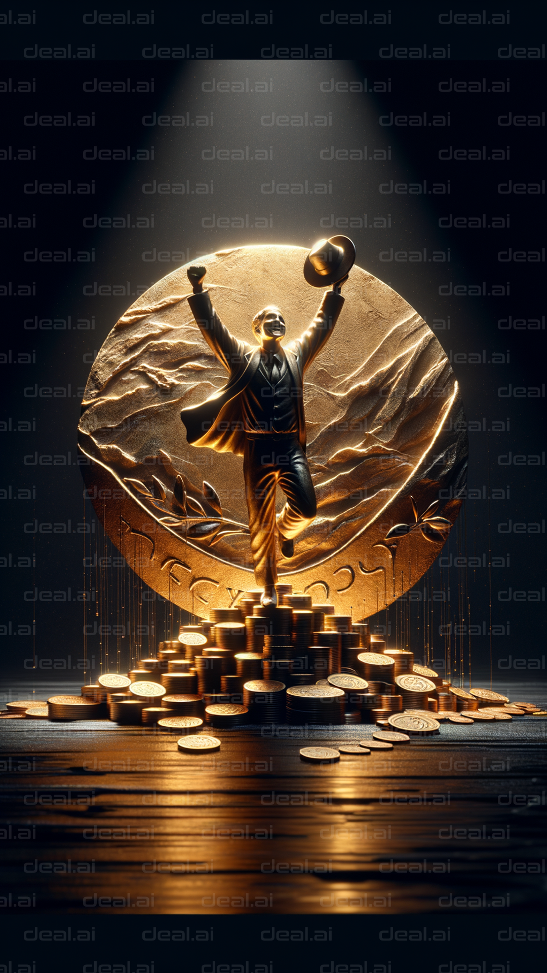 "Golden Tribute to Success and Wealth"