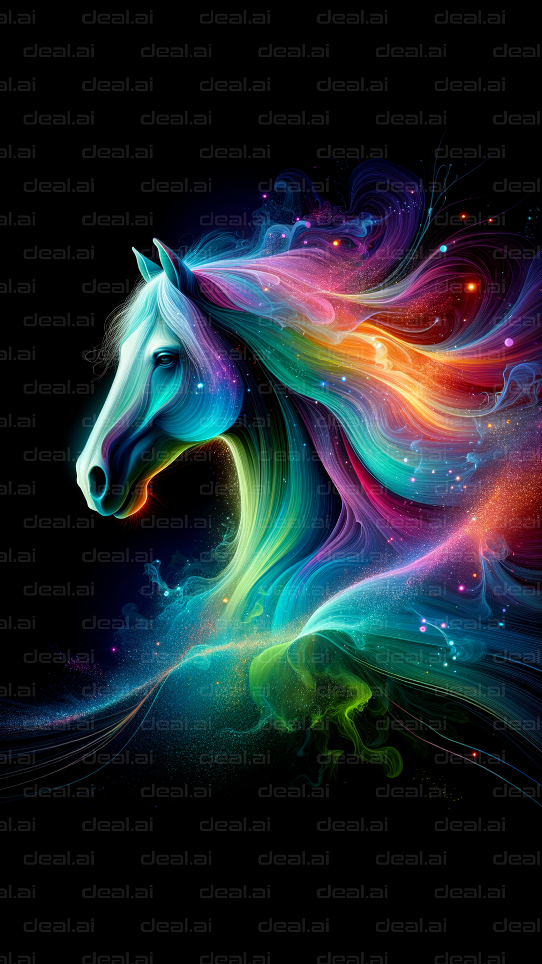 "Vibrant Equine Spectacle"