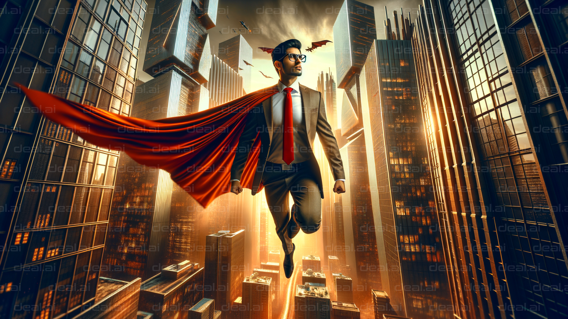 "Heroic Flight Through the City"