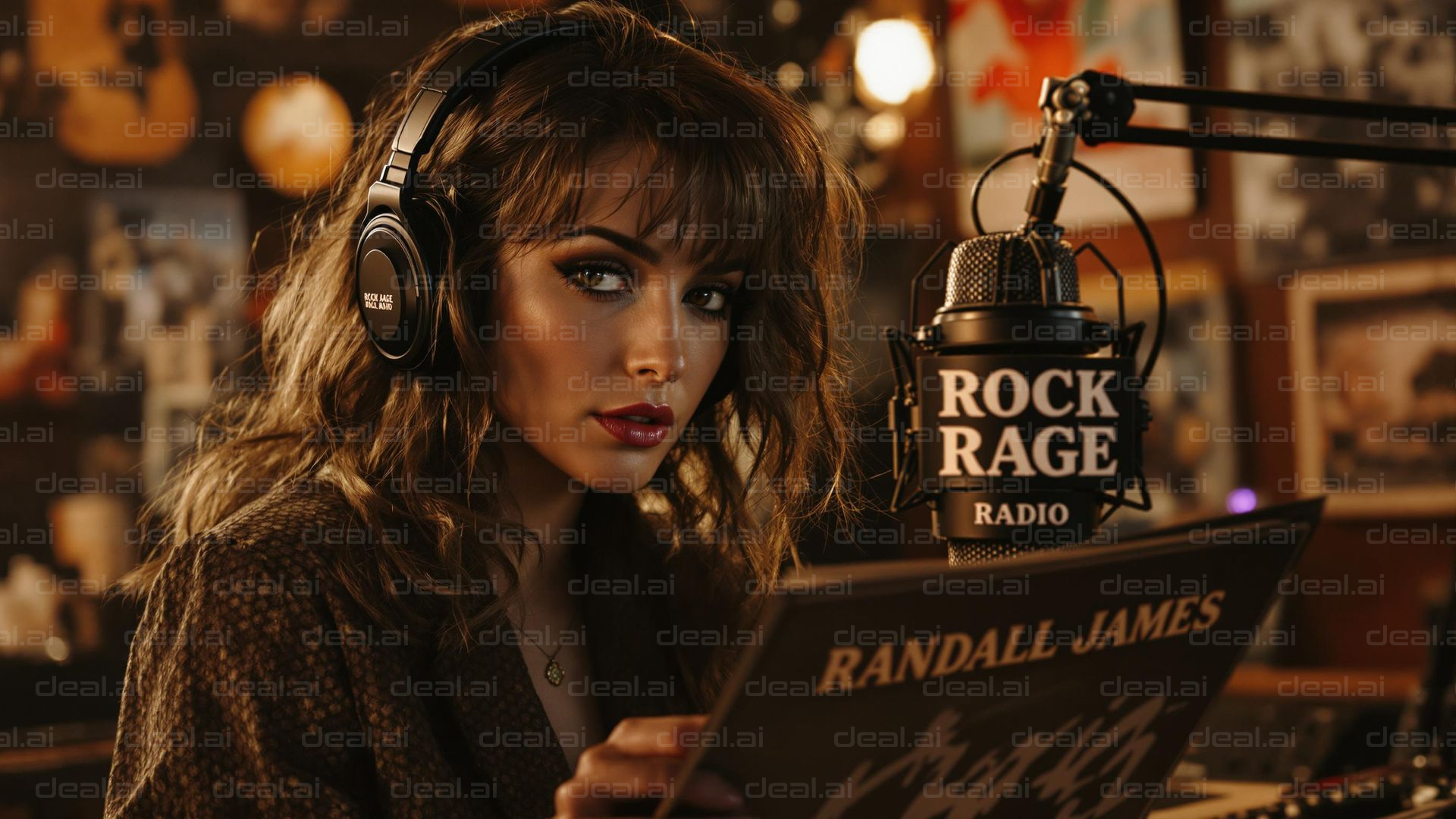 Rock DJ at Rock Rage Radio Booth