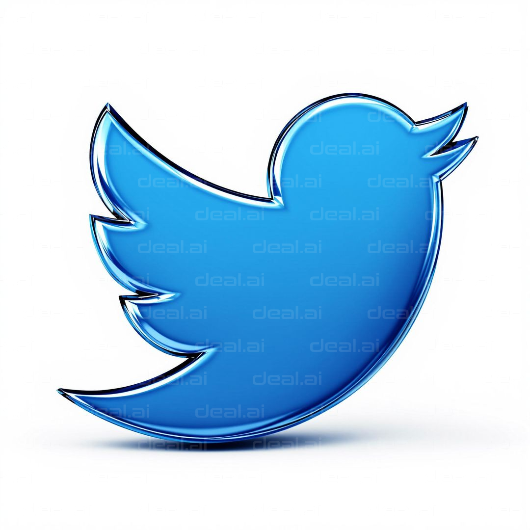 Blue Bird Logo on White Background