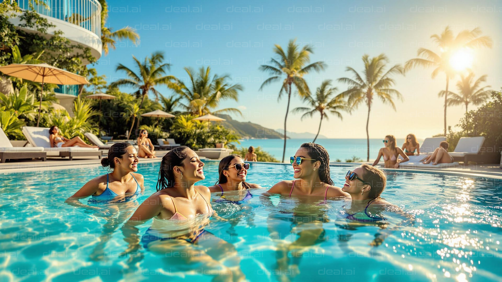 Tropical Poolside Fun in the Sun