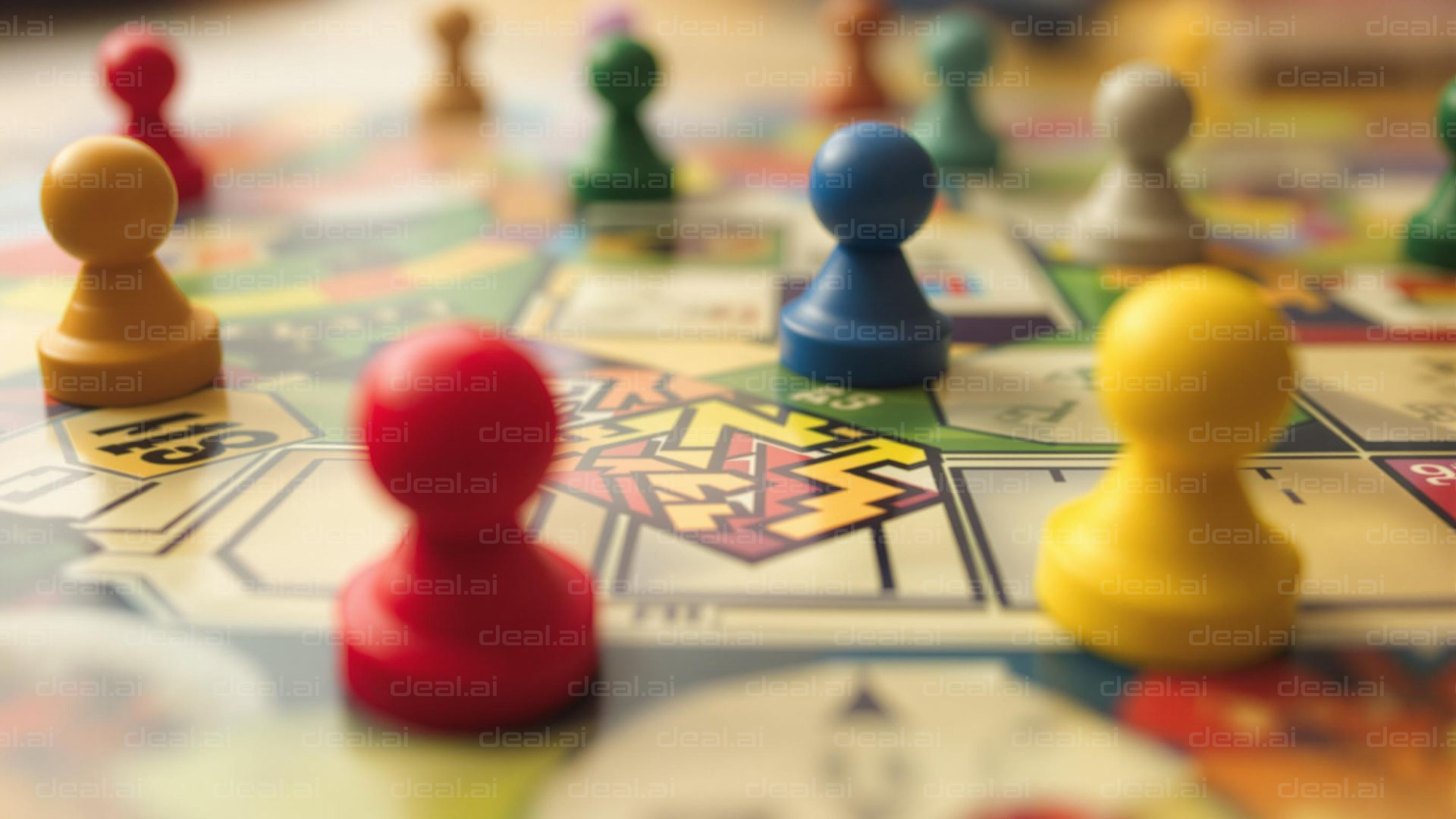 Colorful Board Game Pieces