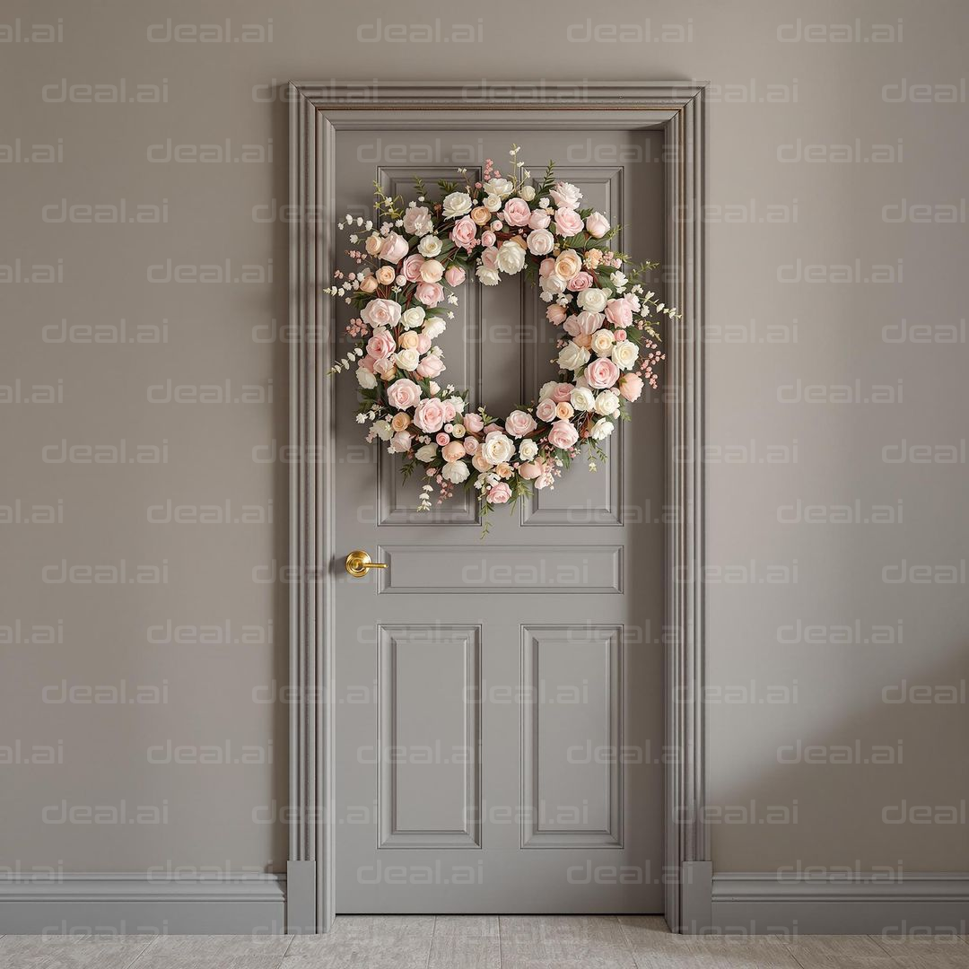 Elegant Floral Door Wreath 🌸🚪