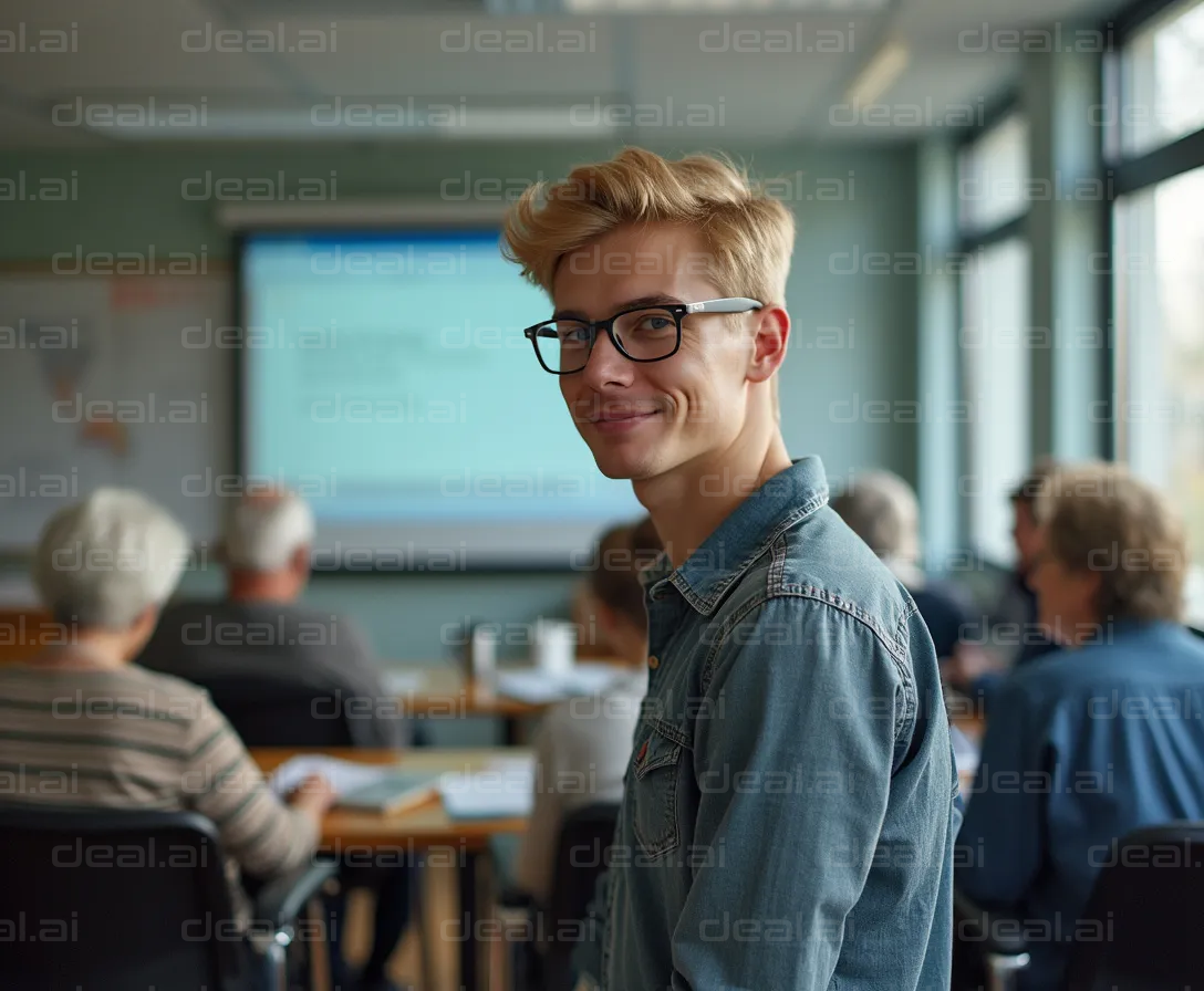 Student in a Classroom Setting