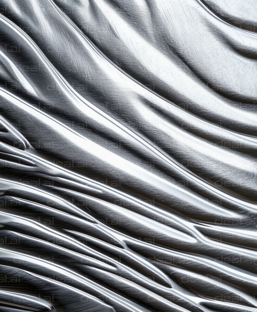 "Metal Waves in Abstract Design"