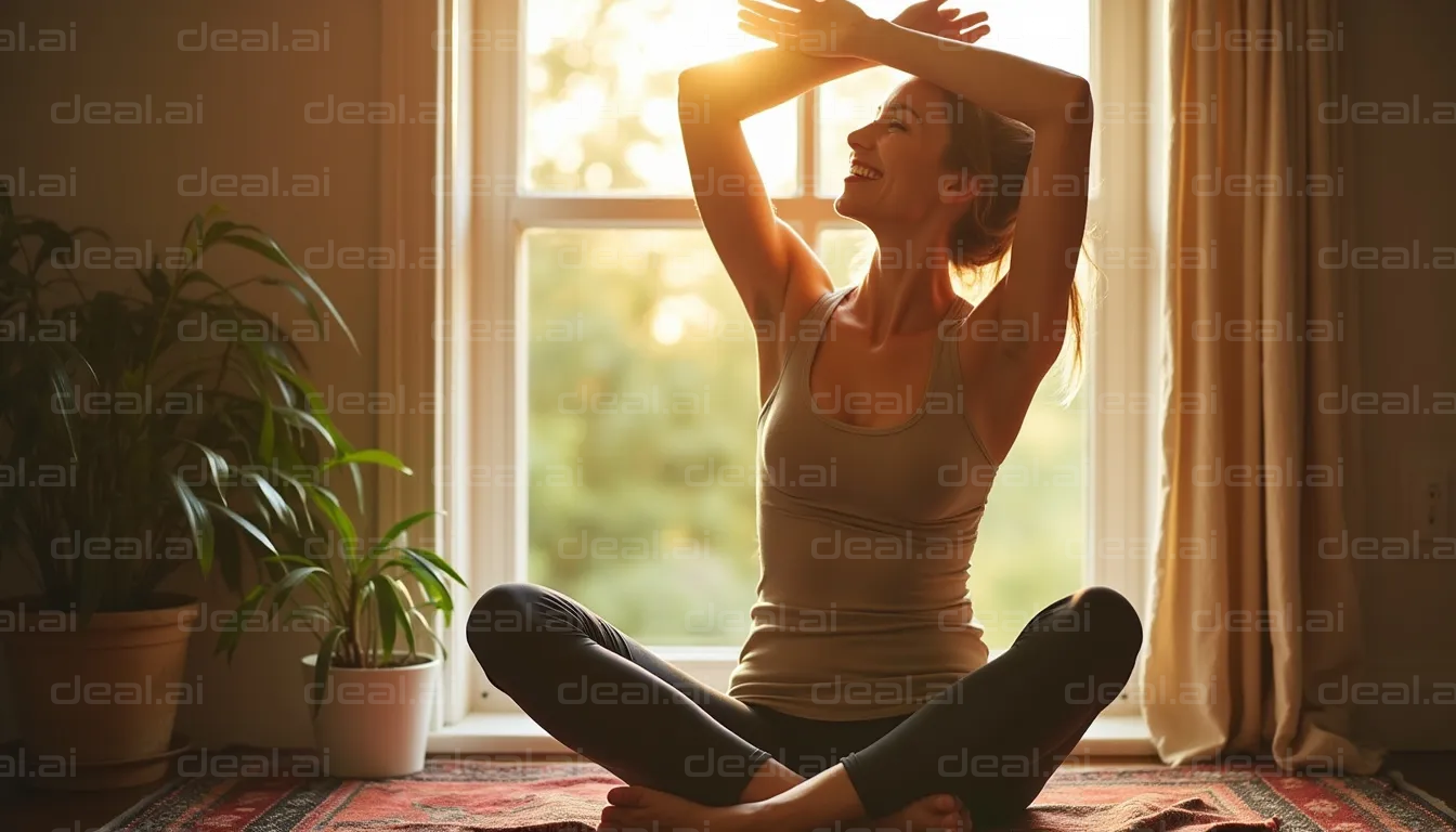 Morning Yoga by the Window