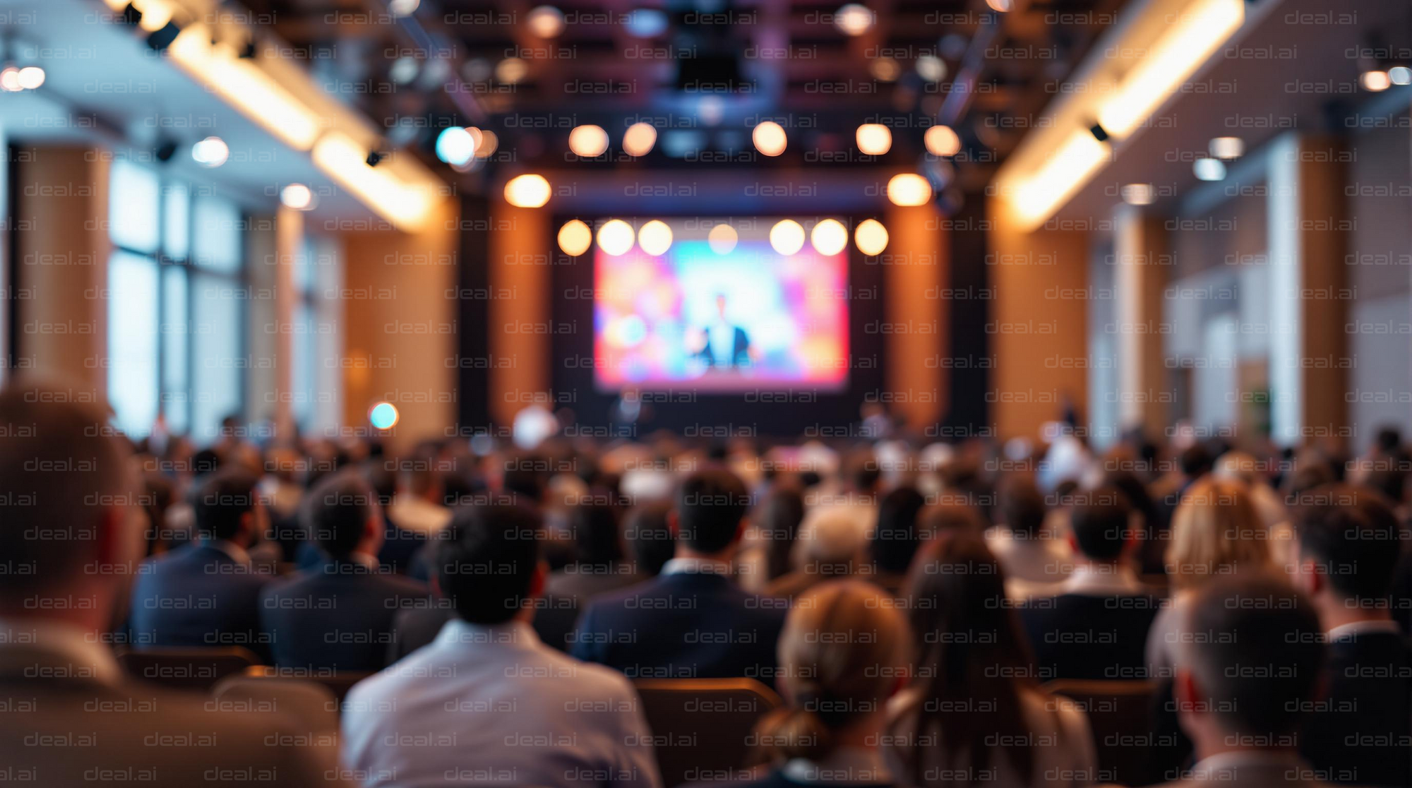 "Conference Audience Gathering"