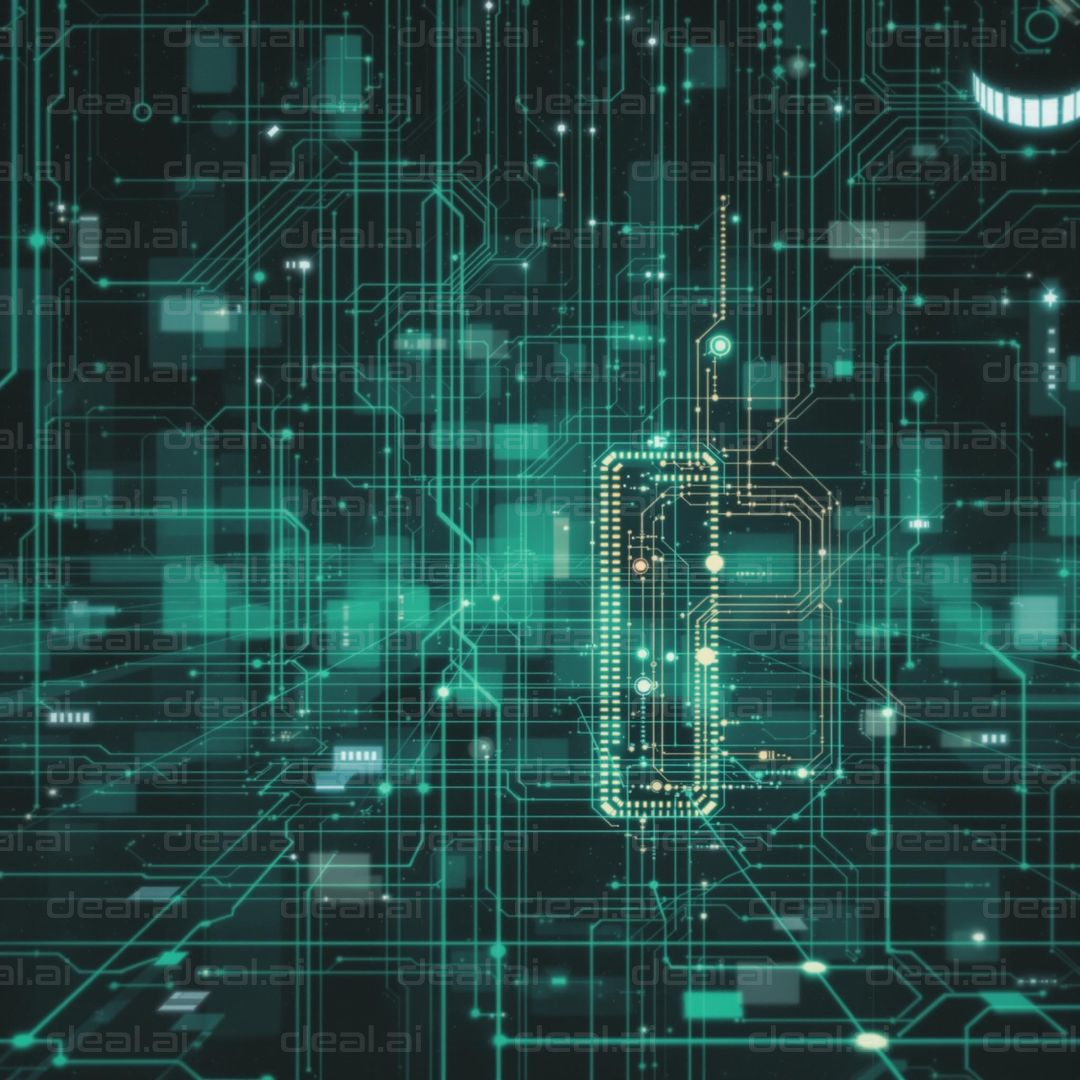 Digital Matrix Circuitry Art