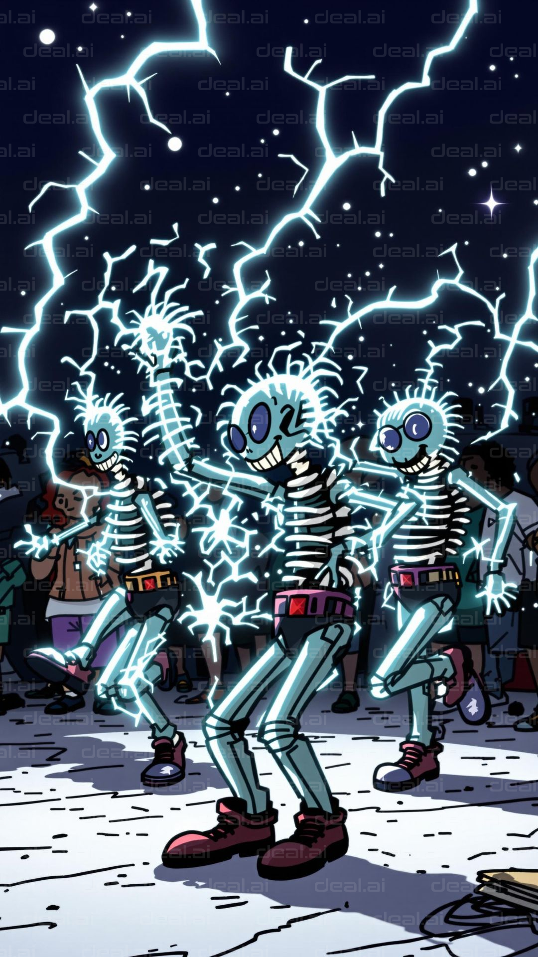 Dancing Electric Skeletons in Style