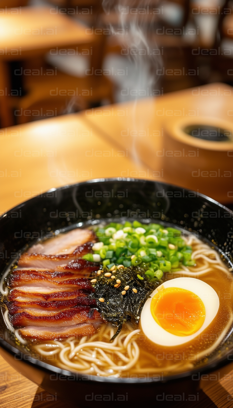 Delicious Bowl of Steaming Ramen