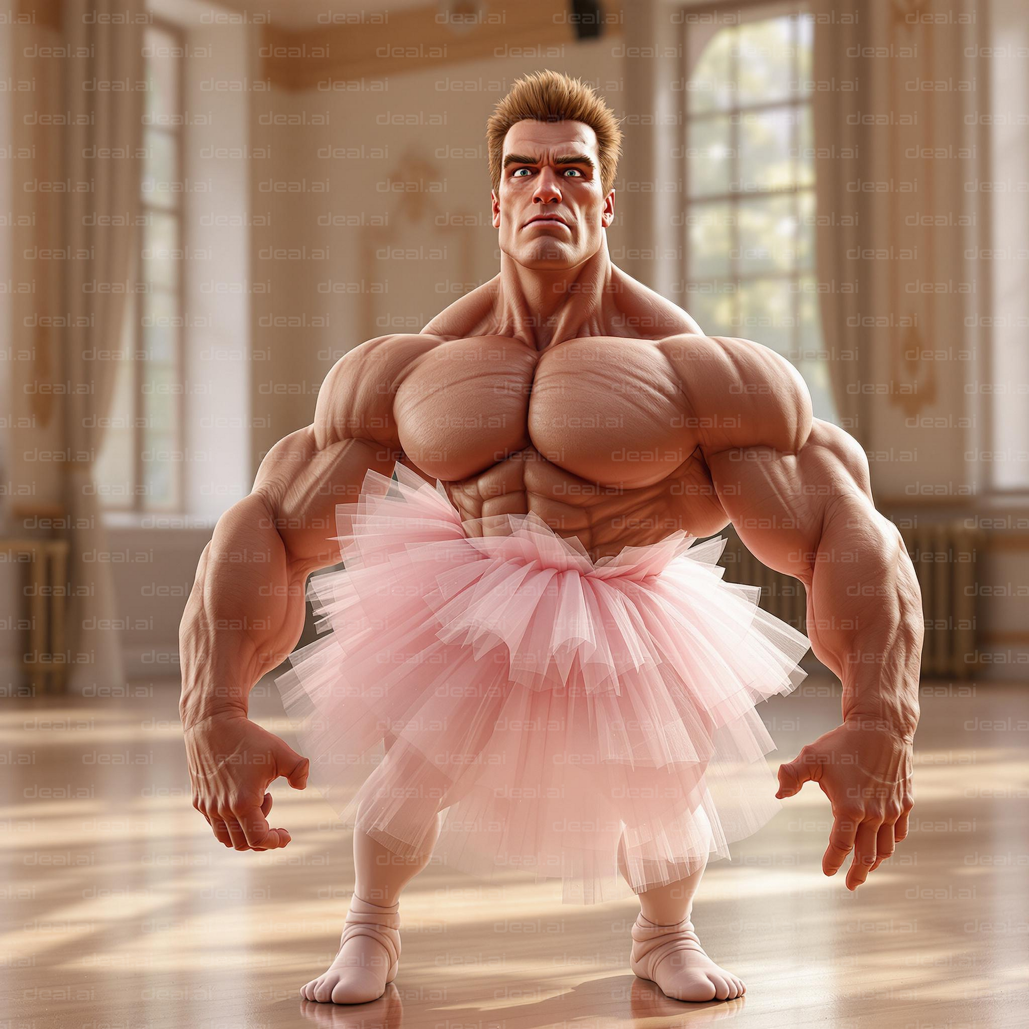 Bodybuilder in a Ballet Tutu