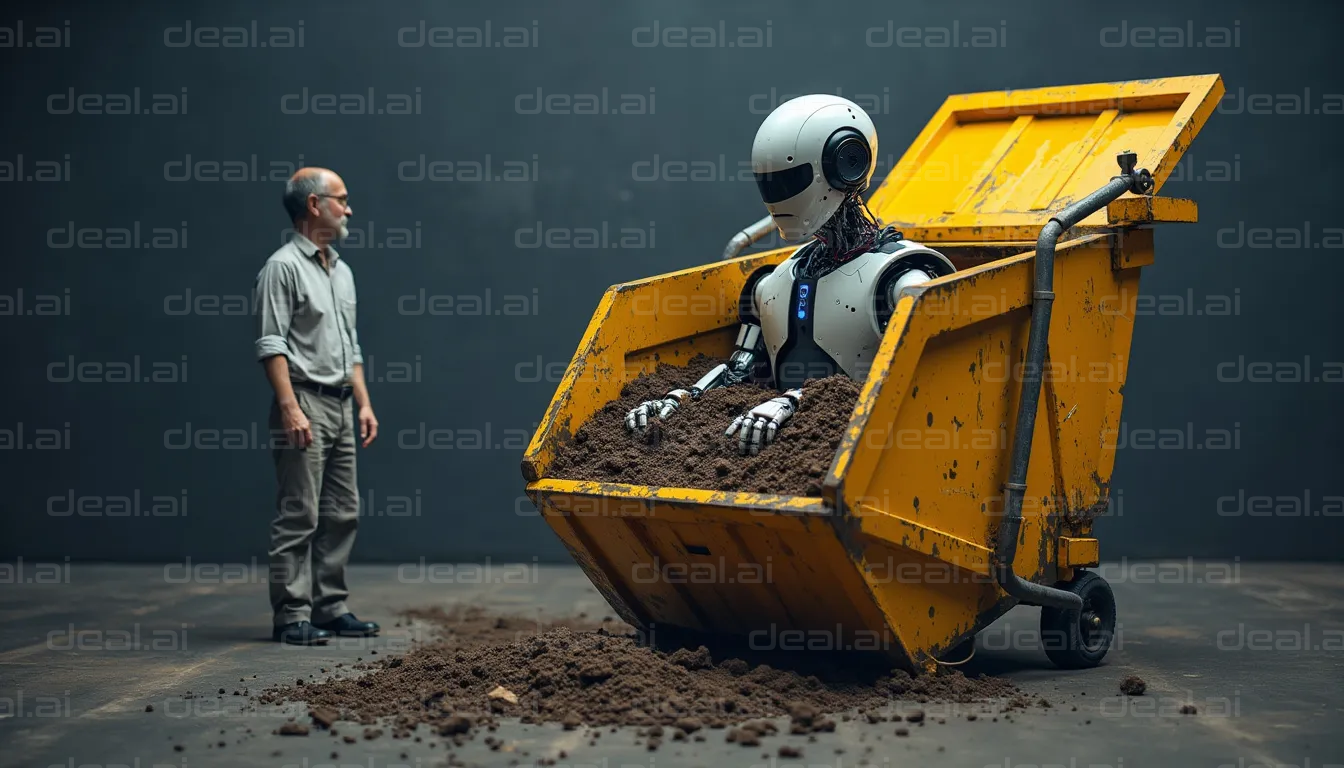 Robot in a Dumpster of Dirt