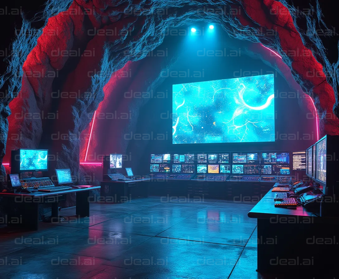 Futuristic Cave Control Room