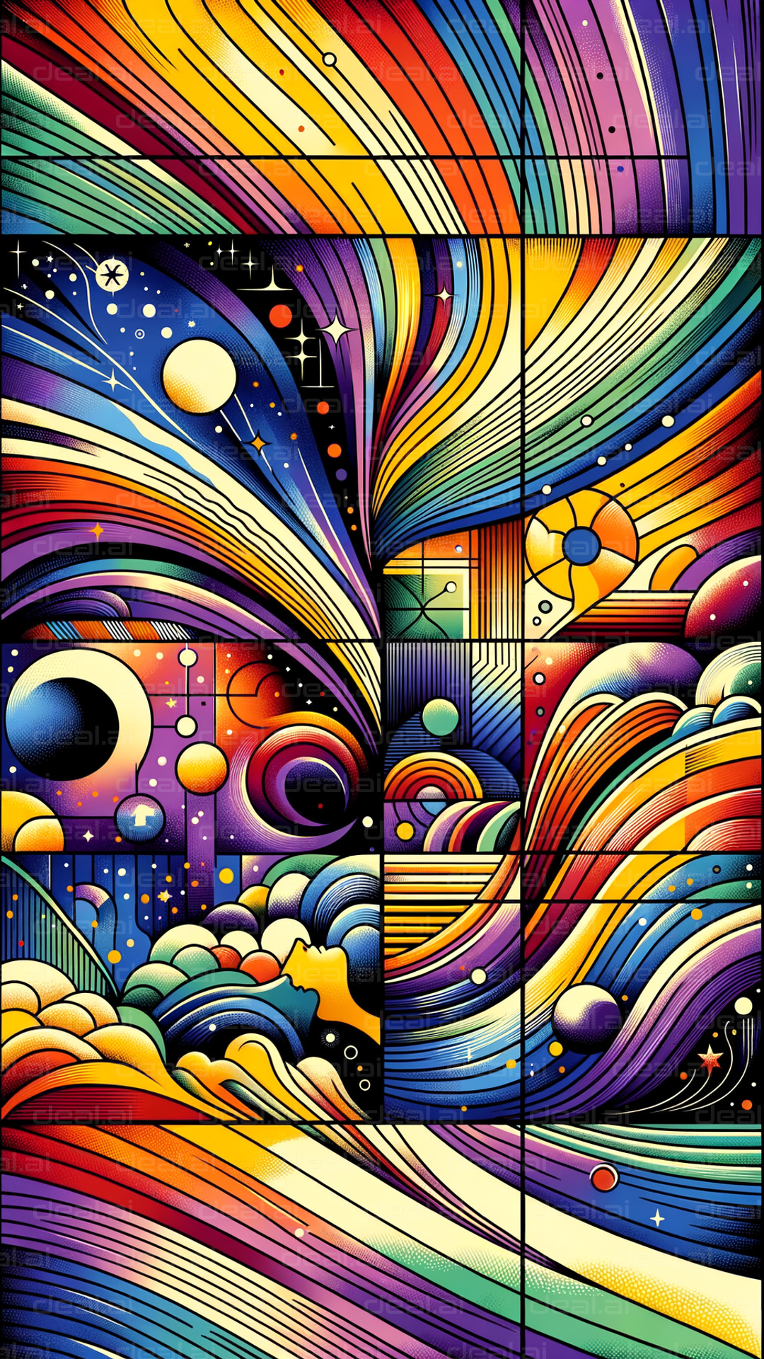 "Cosmic Kaleidoscope Dreamscape"