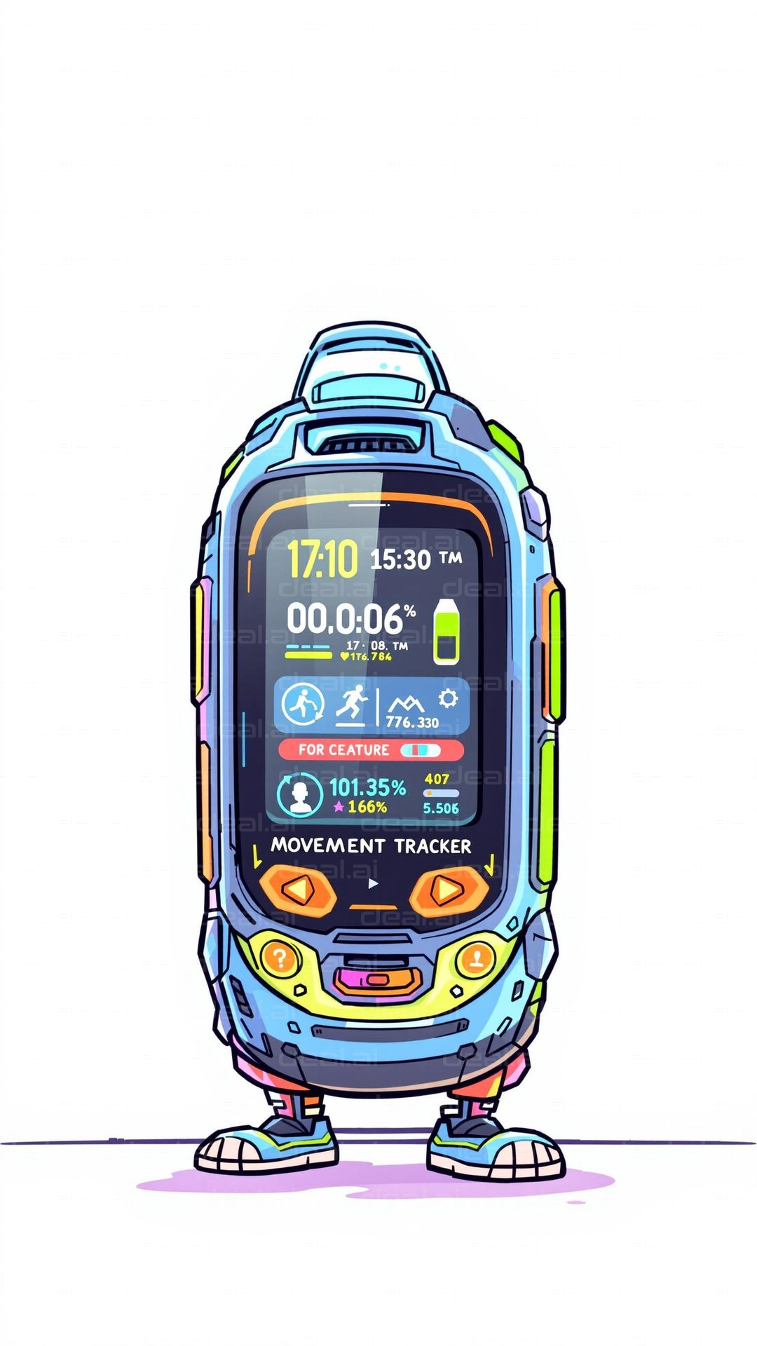 Futuristic Fitness Tracker Bot