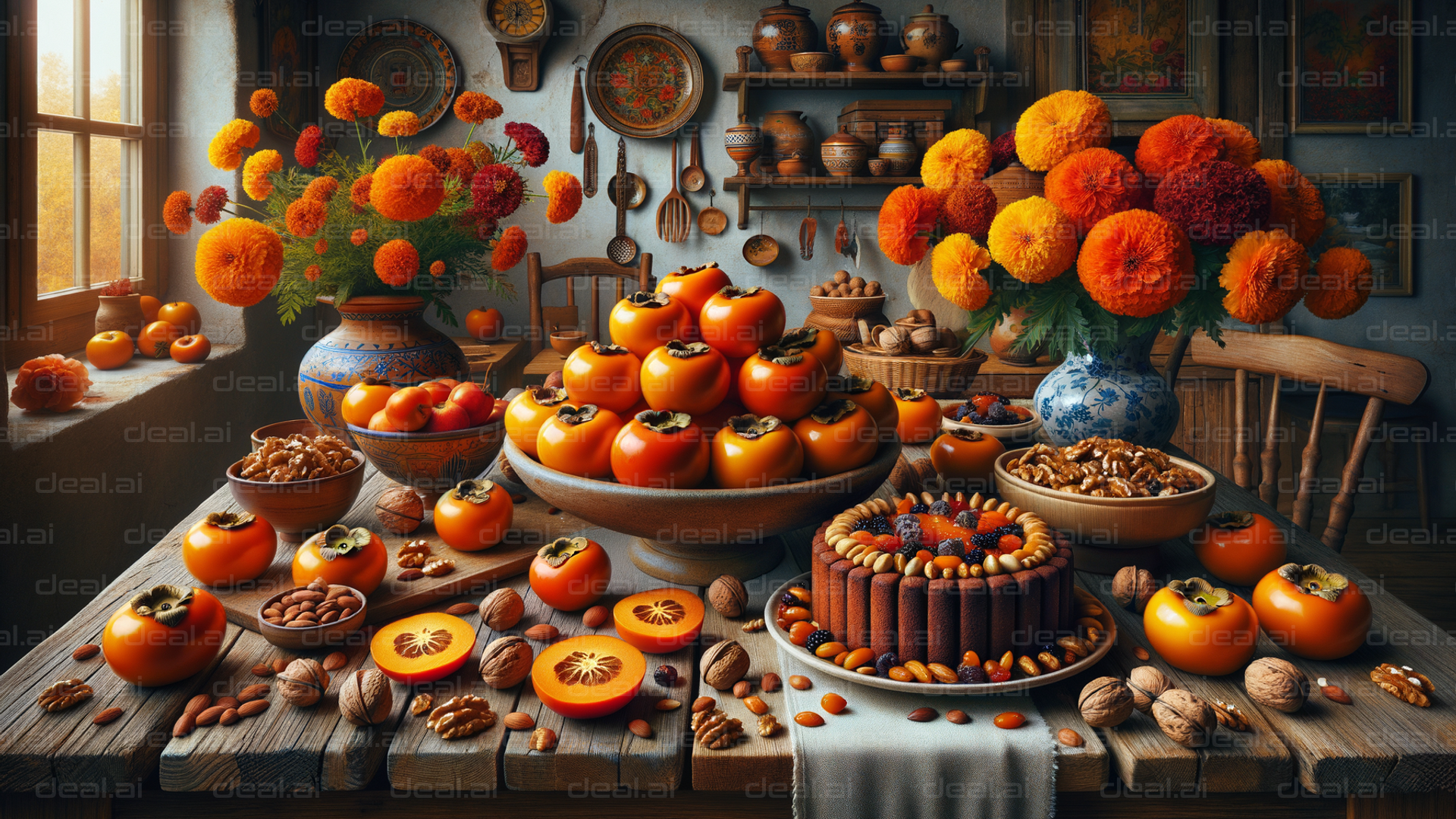 Autumn Harvest Feast Display