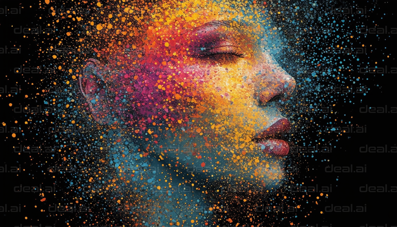 Vibrant Face of Colors