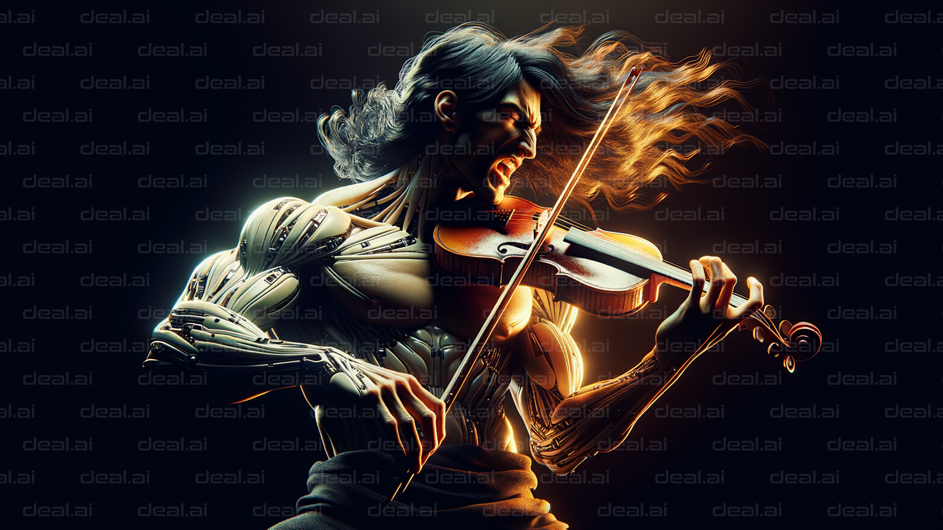 "Cyber Violinist: Power and Passion"