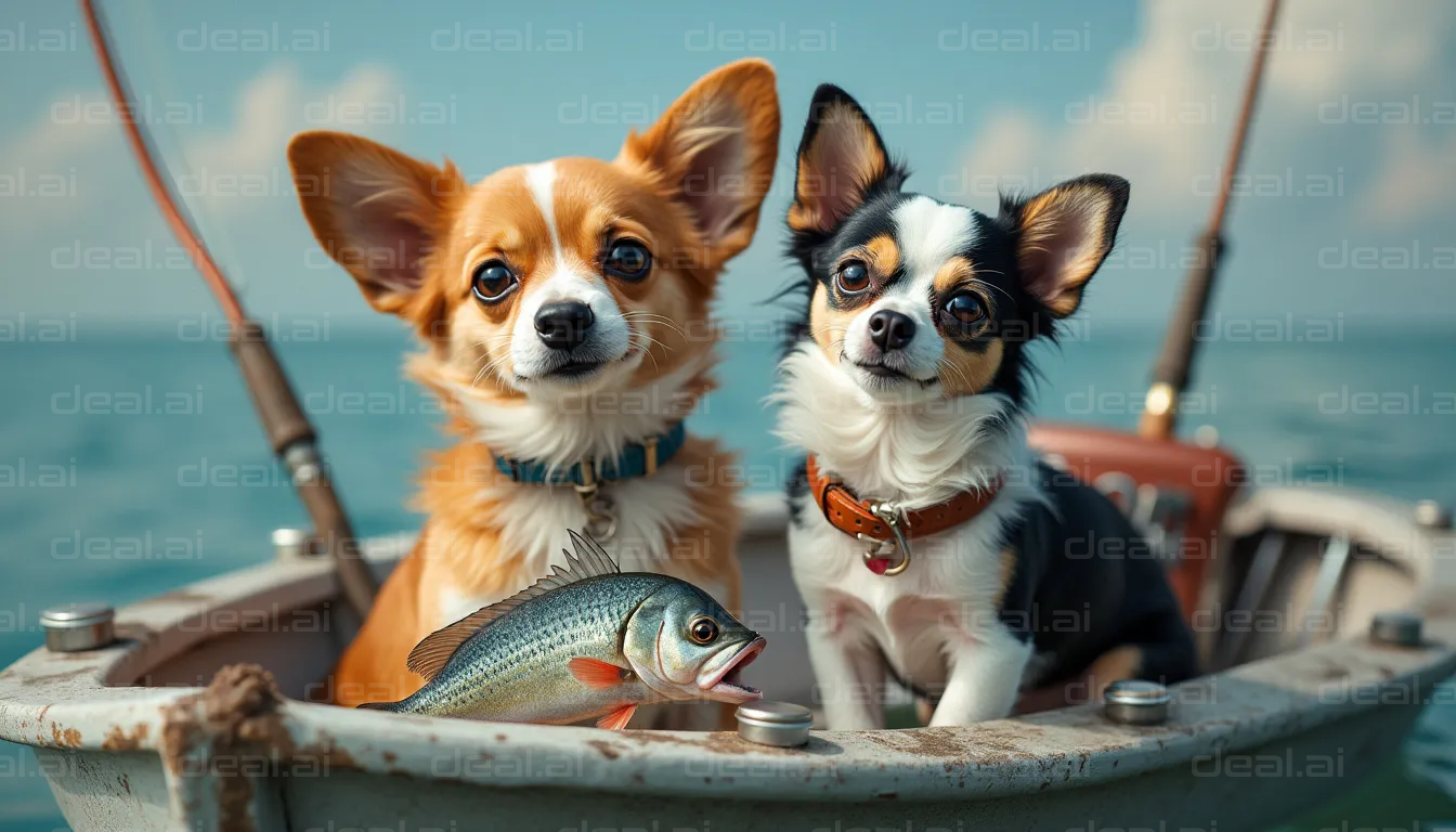 Dogs' Fishing Adventure