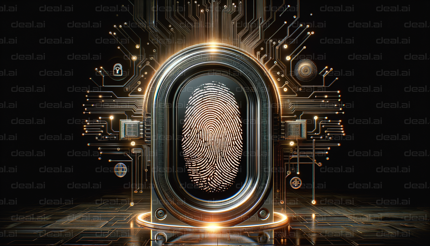 "Digital Fingerprint Security Interface"