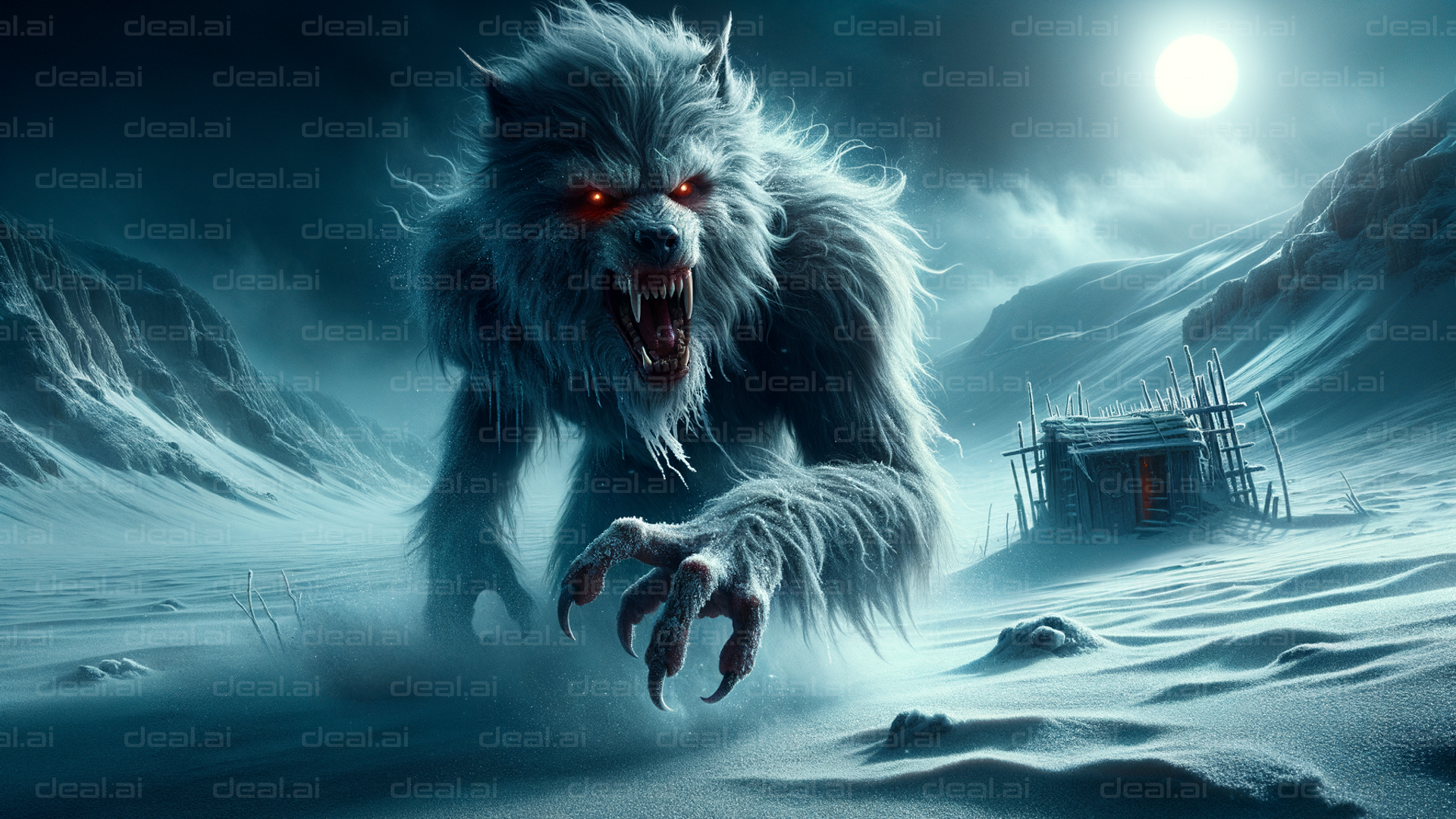 "Monster in Snowy Wilderness"