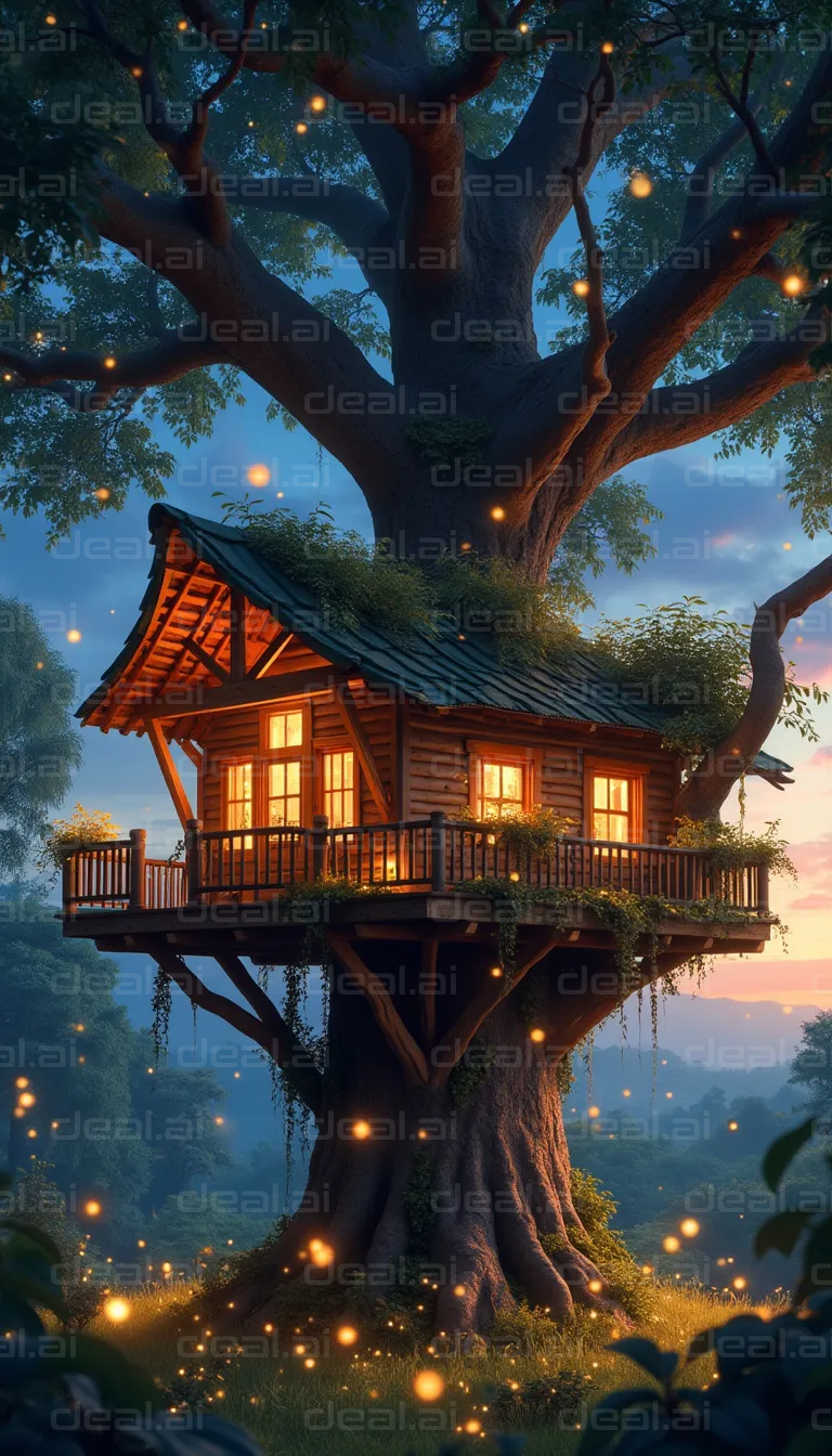 Magical Treehouse at Twilight