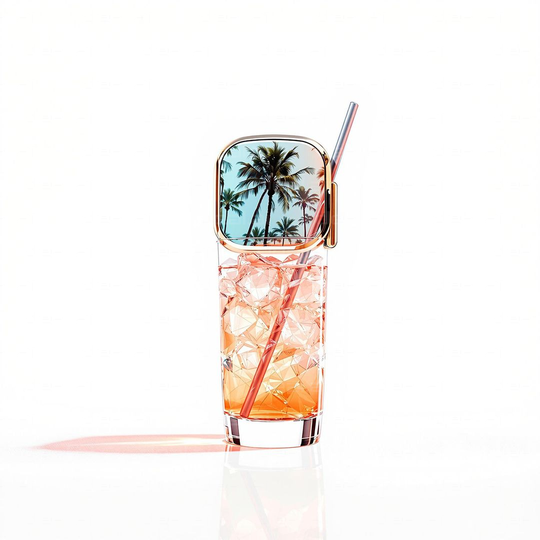 Tropical Shades and Icy Drink