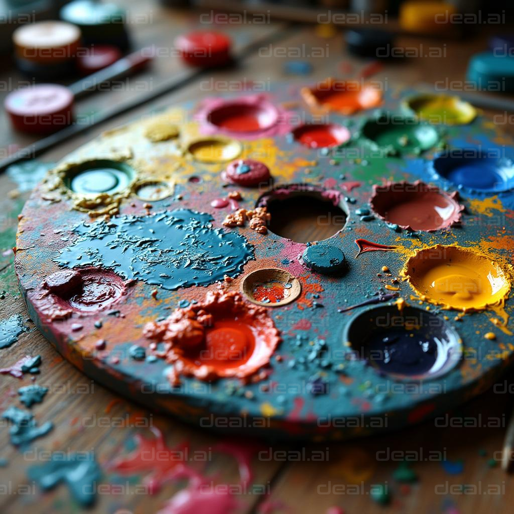 "Colorful Artist's Palette"